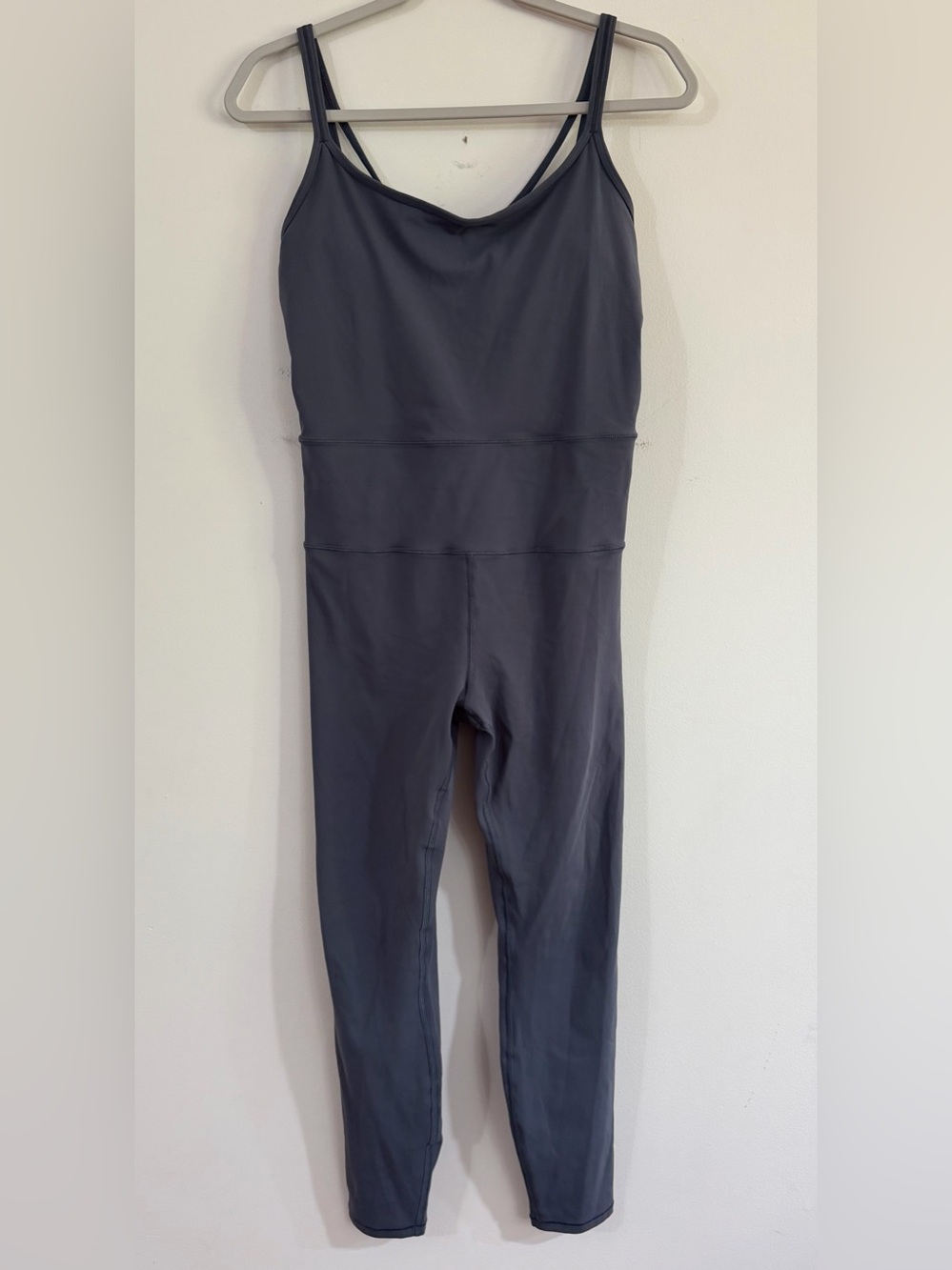 Vuori Mindset Jumpsuit Blue Strappy Back Yoga Bodysuit Women’s M VW485